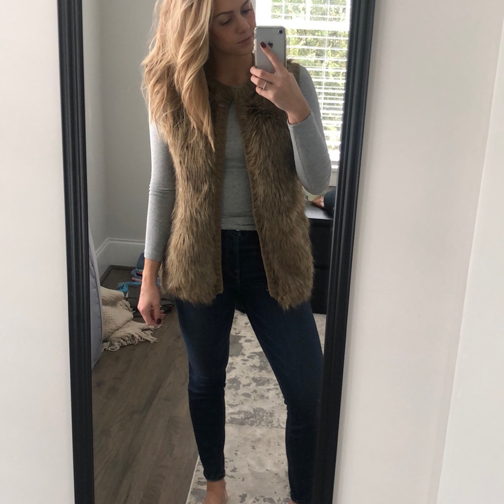 Xhilaration Faux Fur Sweater Vest